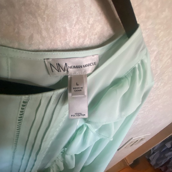 Neiman Marcus mint green blouse NWT size XL - Picture 2 of 3